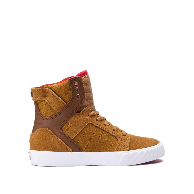 Supra SKYTOP - Çocuk Boğazlı Ayakkabı - Kahverengi - Türkiye (40825LZDO)